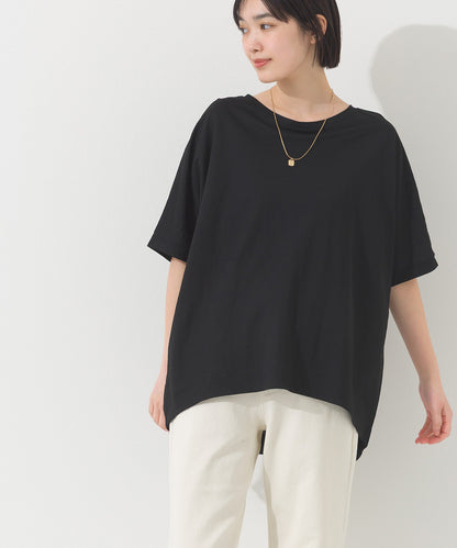 【OMNES】接触冷感ビッグシルエットプルオーバー半袖Tシャツ【252W427OMN009】