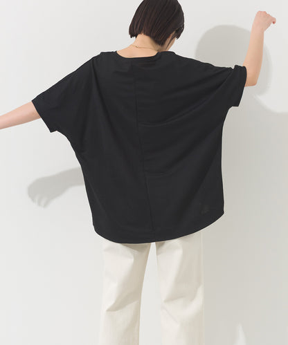 【OMNES】接触冷感ビッグシルエットプルオーバー半袖Tシャツ【252W427OMN009】