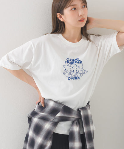【OMNES】プリントTシャツF GOOD FRIENDS【252W427EVN006】