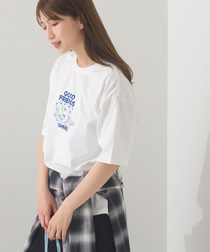 【OMNES】プリントTシャツF GOOD FRIENDS【252W427EVN006】