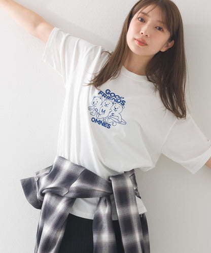 【OMNES】プリントTシャツF GOOD FRIENDS【252W427EVN006】