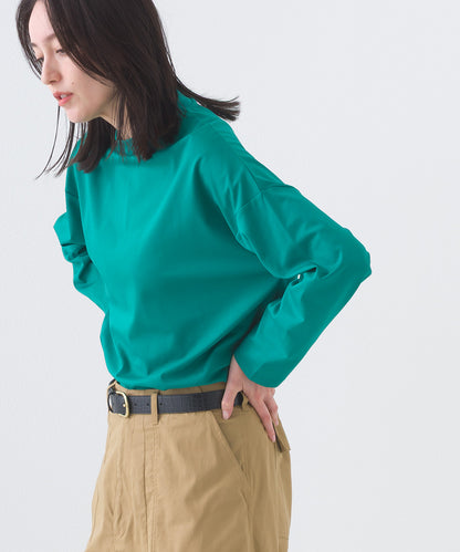 【e voi】モックネック長袖Tシャツ TEIJIN sorona 接触冷感【253W427EVO003】