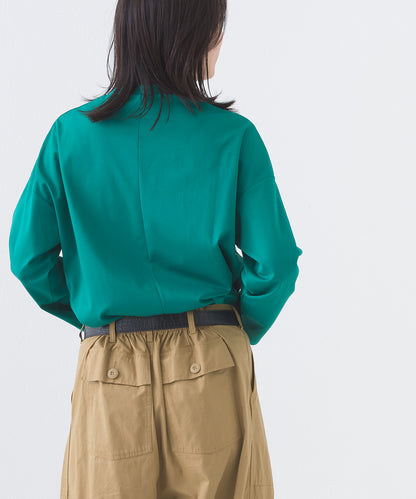 【e voi】モックネック長袖Tシャツ TEIJIN sorona 接触冷感【253W427EVO003】