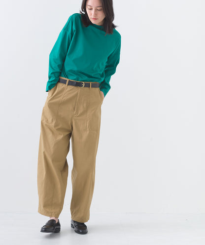 【e voi】モックネック長袖Tシャツ TEIJIN sorona 接触冷感【253W427EVO003】
