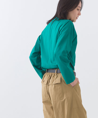 【e voi】モックネック長袖Tシャツ TEIJIN sorona 接触冷感【253W427EVO003】