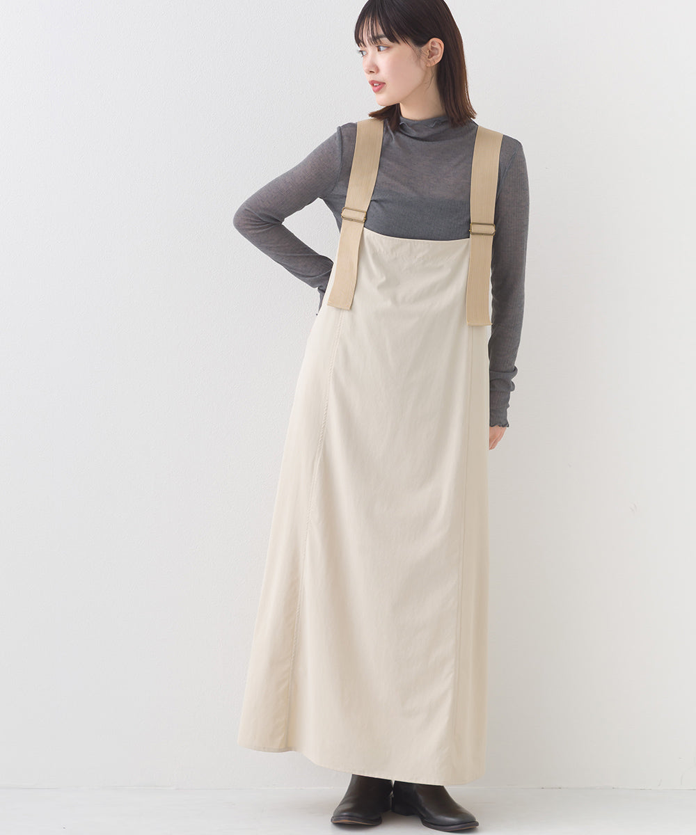 【OMNES】リブシアーメローハイネック長袖トップスカットソー【253W427OMN011】