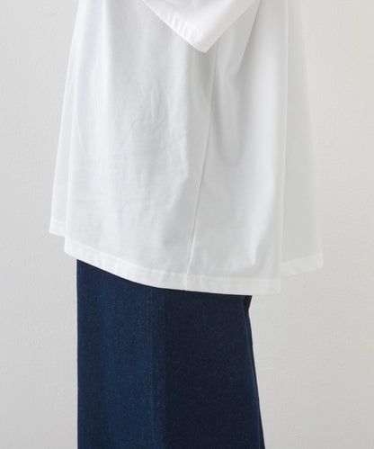 【OMNES】きれいめロゴプリントTシャツ OMNES刺繍 半袖Tシャツ【253W427OMN015】