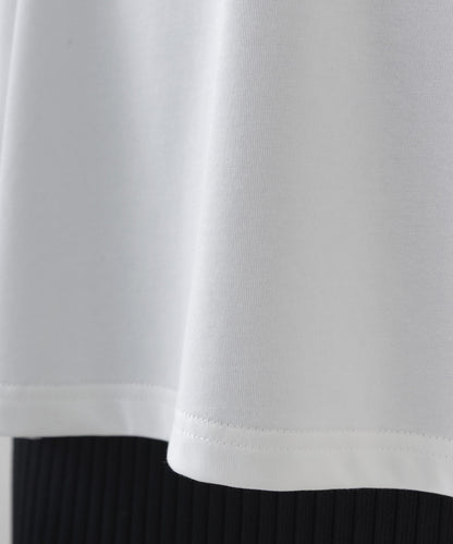【OMNES】きれいめロゴプリントTシャツ HAVE A NICEDAY  半袖Tシャツ【253W427OMN016】
