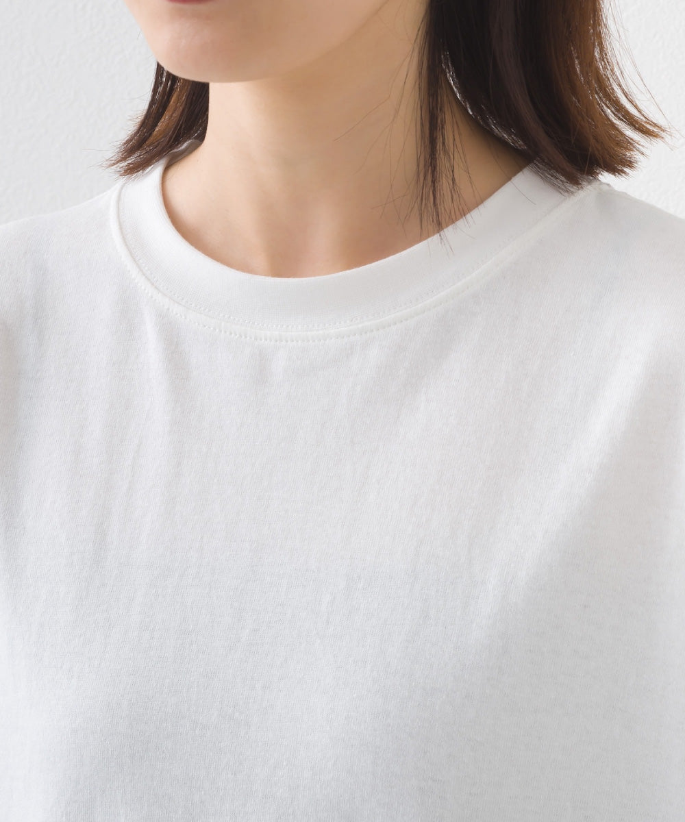 【OMNES】コットンオーバーサイズワッペン付Tシャツ 半袖Tシャツ【253W427OMN017】