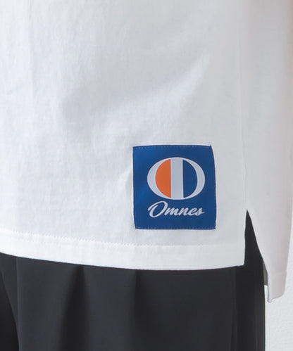 【OMNES】コットンオーバーサイズワッペン付Tシャツ 半袖Tシャツ【253W427OMN017】