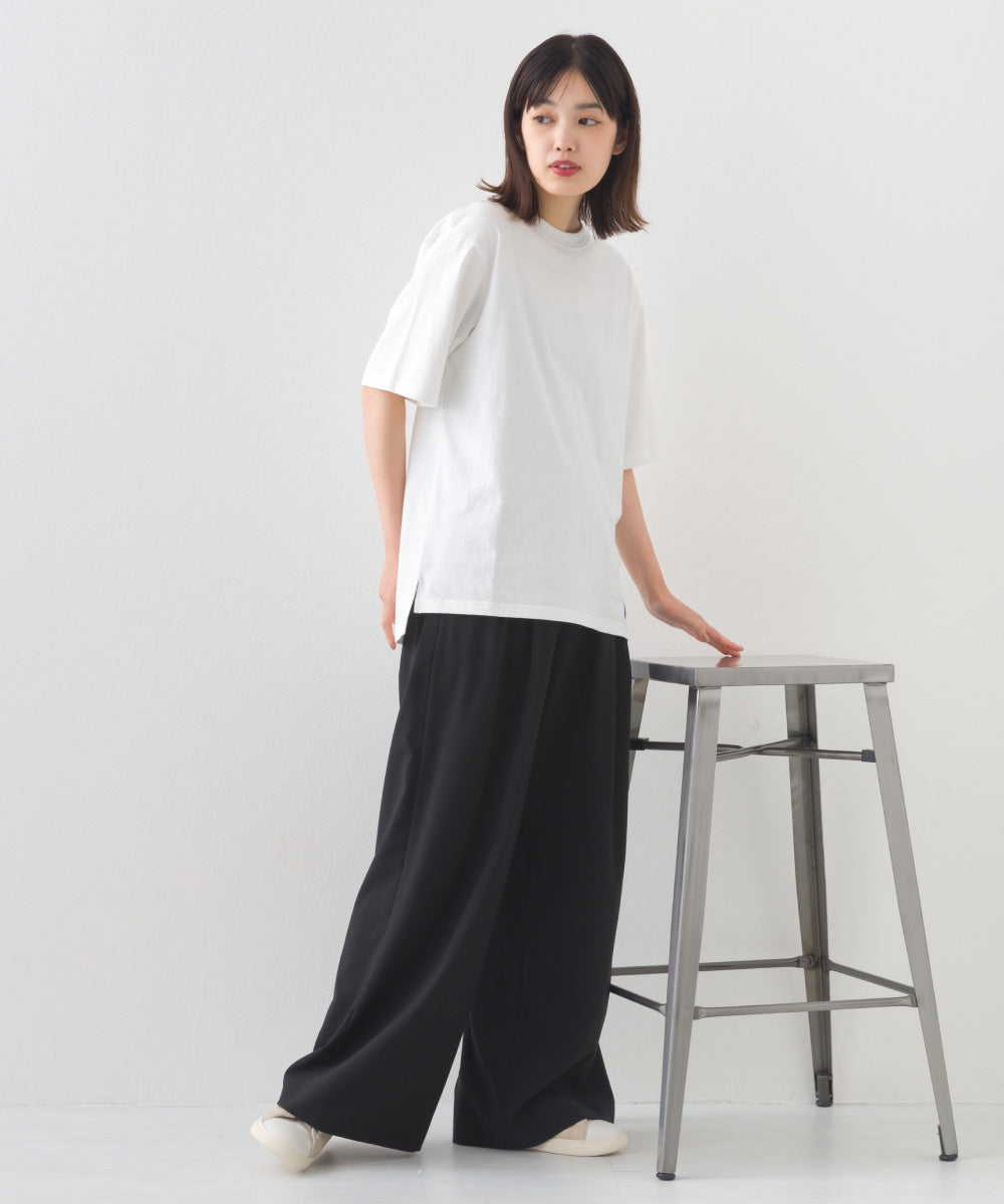 【OMNES】コットンオーバーサイズワッペン付Tシャツ 半袖Tシャツ【253W427OMN017】