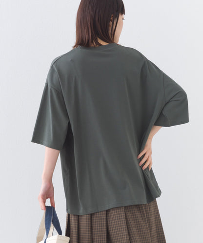【OMNES】きれいめ無地クルーネックTシャツ 半袖Tシャツ【253W427OMN018】