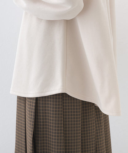 【OMNES】ダンボールニット ボリューム袖ドロップショルダープルオーバー長袖【253W427OMN021】