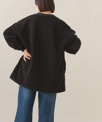 【OMNES】ボアオーバーサイズ スナップボタンブルゾンジャケット【253W427OMN023】