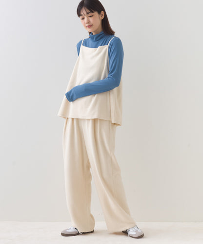 【OMNES】フェルトキャミソール＆ワイドパンツ 2WAYセットアップ【253W427OMN025】