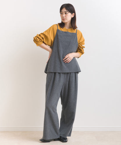 【OMNES】フェルトキャミソール＆ワイドパンツ 2WAYセットアップ【253W427OMN025】