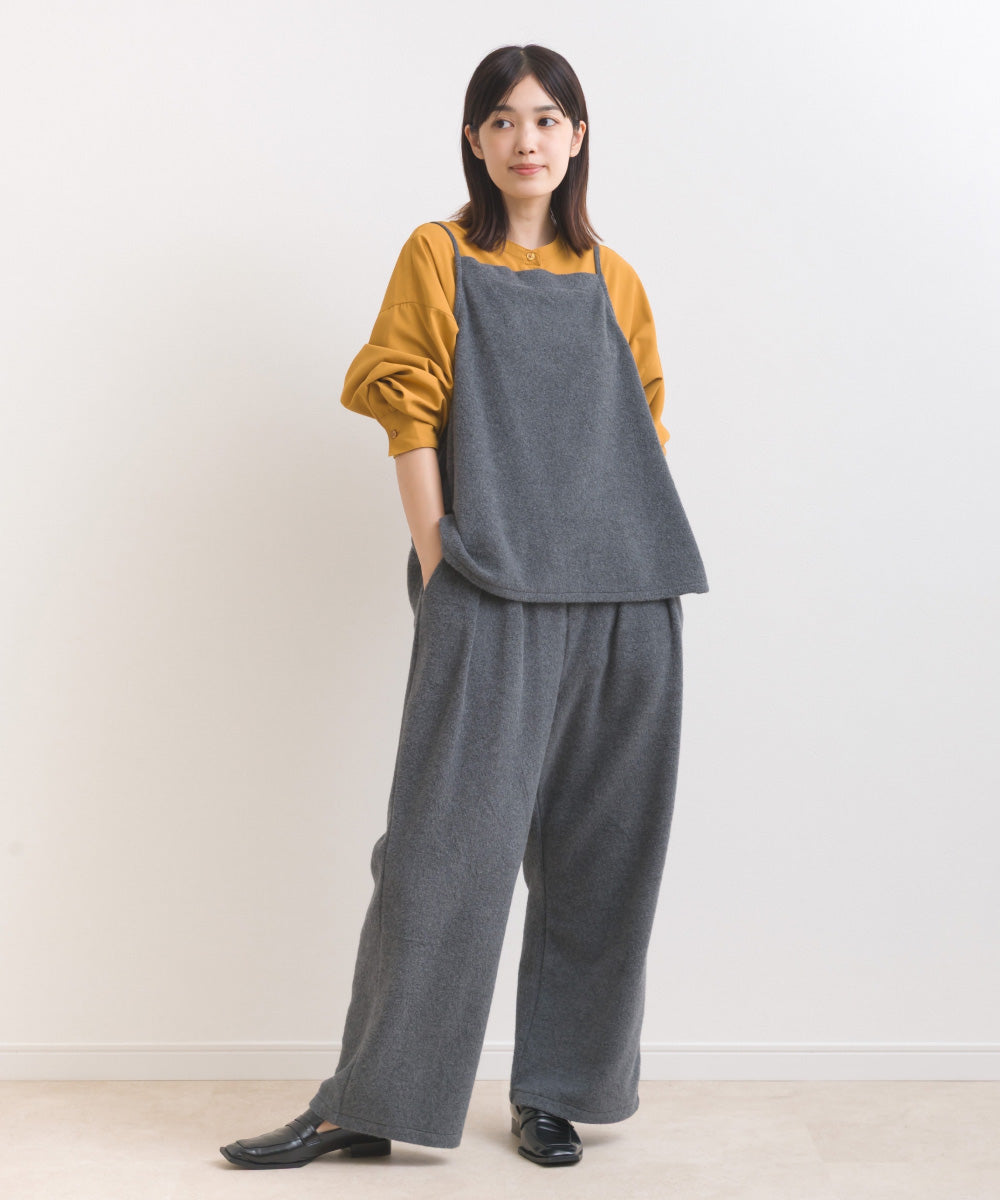 【OMNES】フェルトキャミソール＆ワイドパンツ 2WAYセットアップ【253W427OMN025】