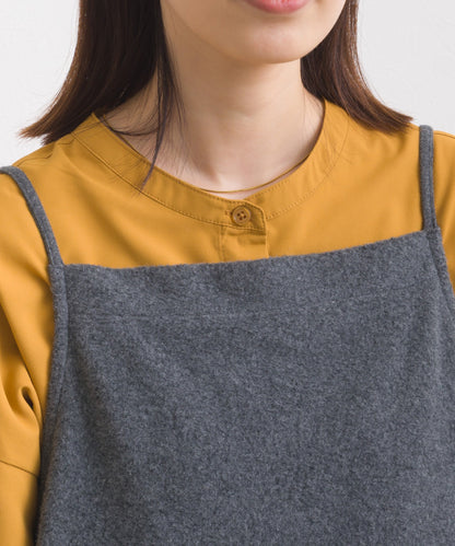 【OMNES】フェルトキャミソール＆ワイドパンツ 2WAYセットアップ【253W427OMN025】