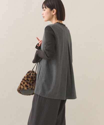 【OMNES】フェルトノーカラージレベスト【253W427OMN028】