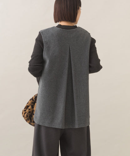 【OMNES】フェルトノーカラージレベスト【253W427OMN028】