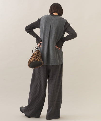 【OMNES】フェルトノーカラージレベスト【253W427OMN028】