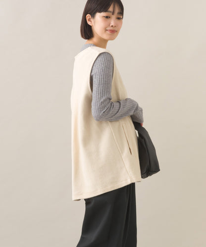 【OMNES】フェルトノーカラージレベスト【253W427OMN028】