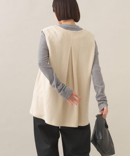 【OMNES】フェルトノーカラージレベスト【253W427OMN028】