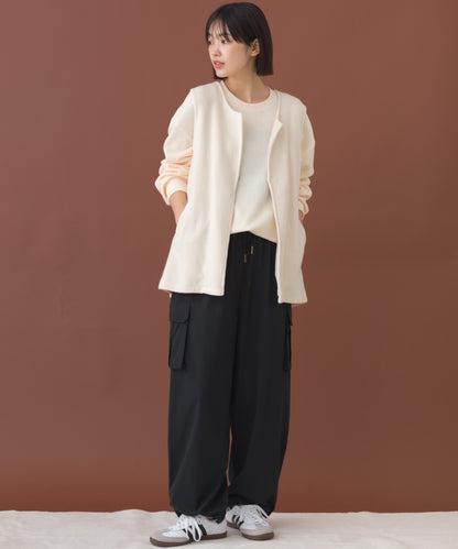 【OMNES】フェルトノーカラージレベスト【253W427OMN028】