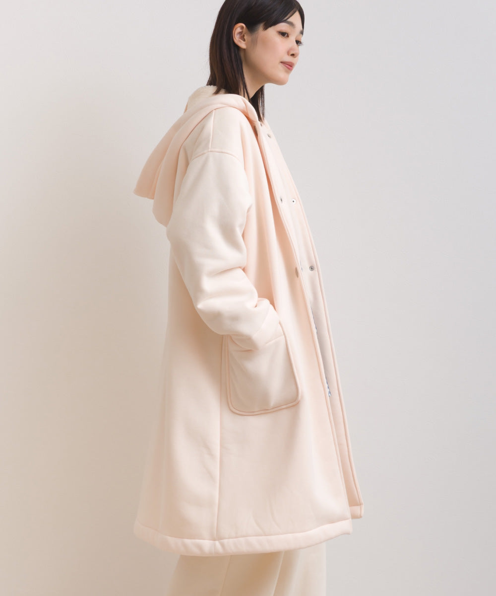 【OMNES】裏起毛ボンディングボタンフードコートアウター【253W427OMN032】