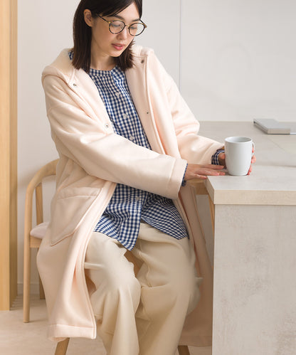 【OMNES】裏起毛ボンディングボタンフードコートアウター【253W427OMN032】