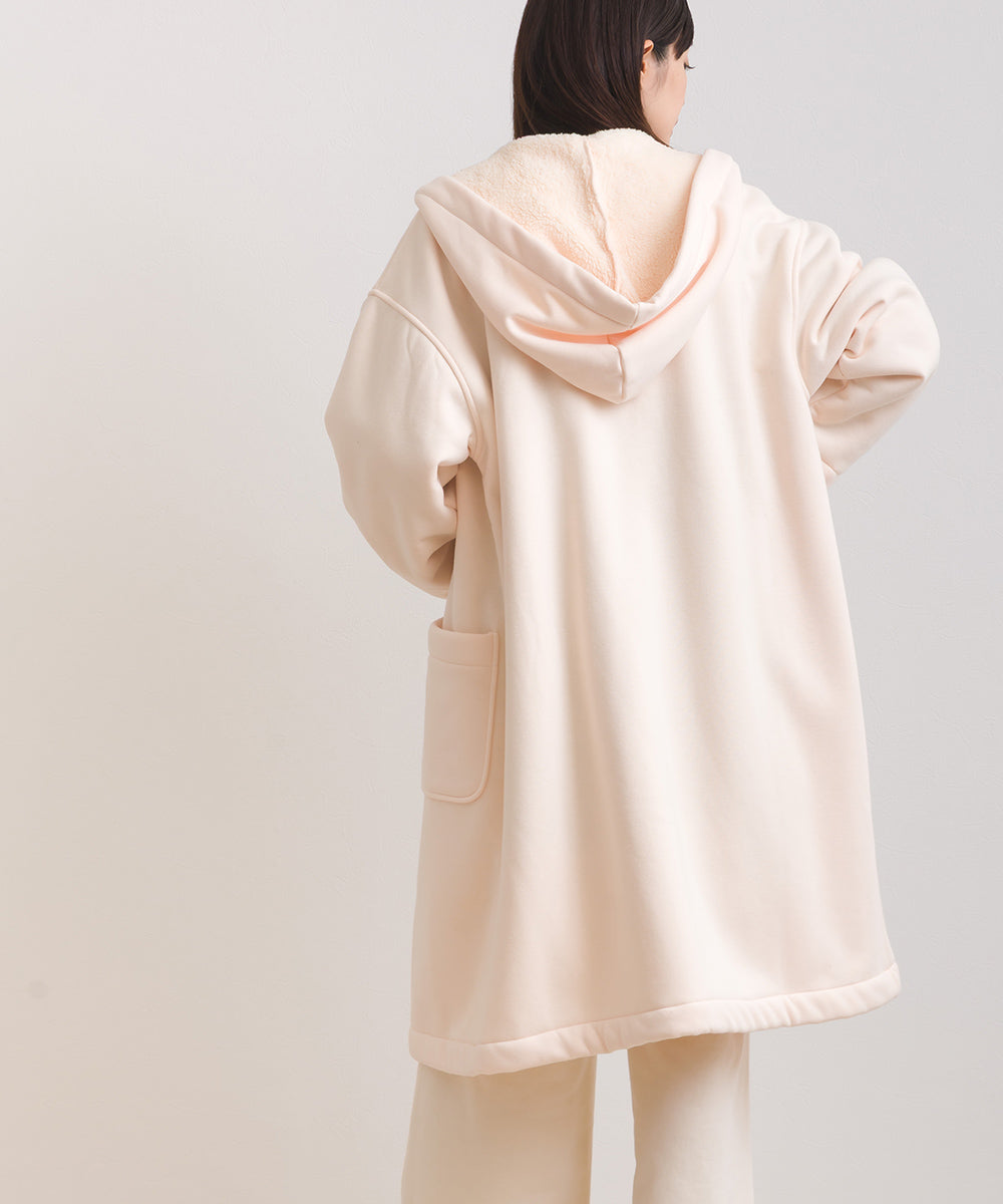 【OMNES】裏起毛ボンディングボタンフードコートアウター【253W427OMN032】