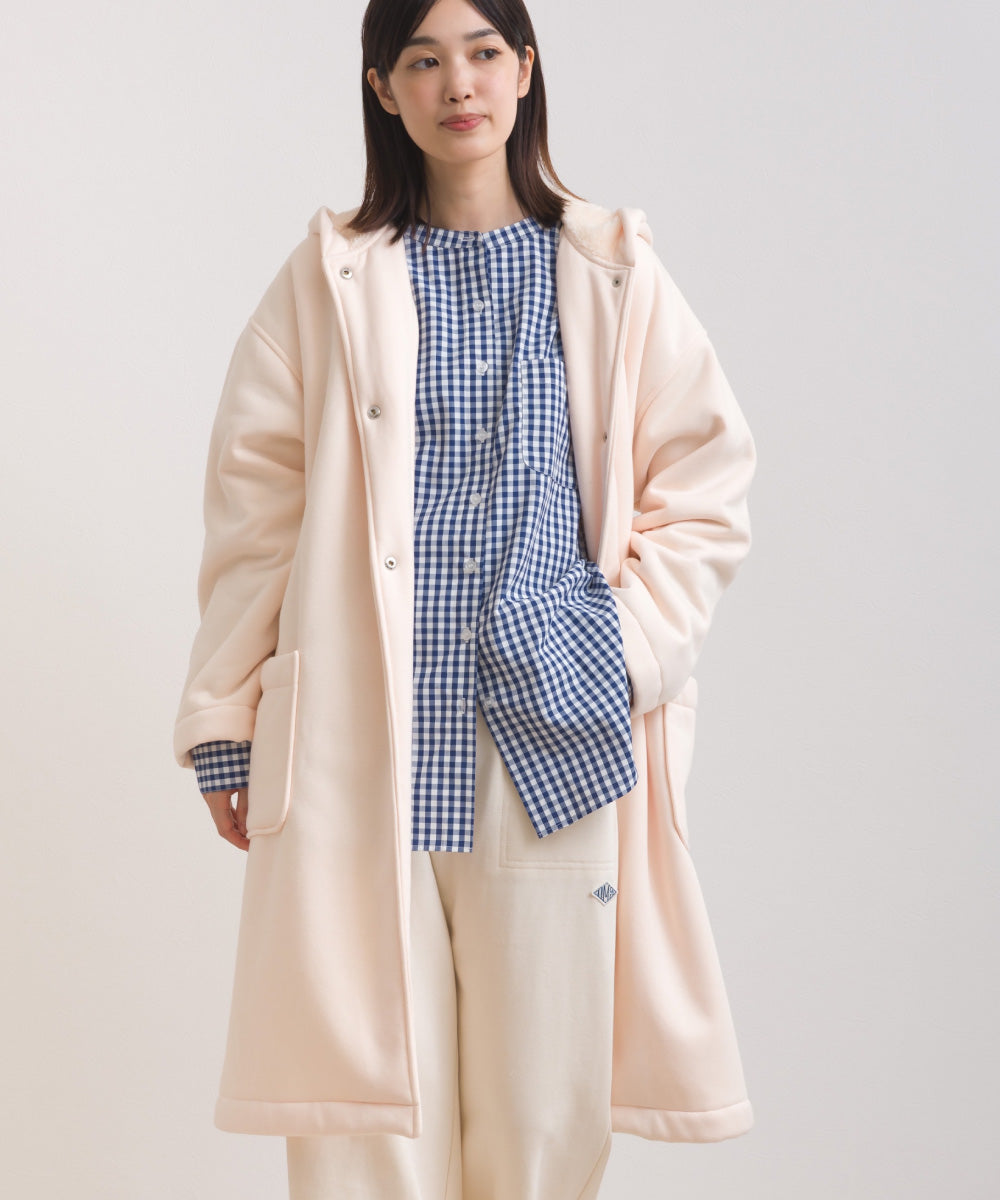 【OMNES】裏起毛ボンディングボタンフードコートアウター【253W427OMN032】