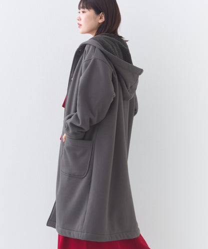 【OMNES】裏起毛ボンディングボタンフードコートアウター【253W427OMN032】