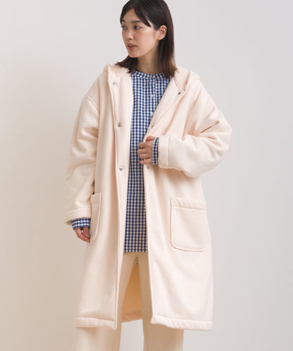 【OMNES】裏起毛ボンディングボタンフードコートアウター【253W427OMN032】