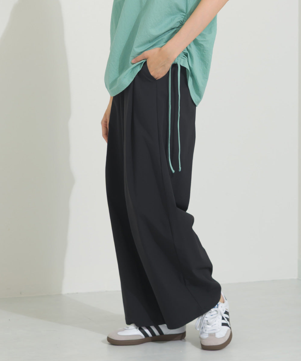 【OMNES】リップストップワイドタックパンツ【253W427OMN044】