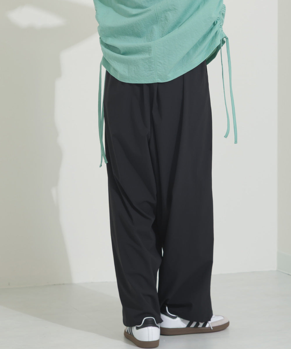 【OMNES】リップストップワイドタックパンツ【253W427OMN044】
