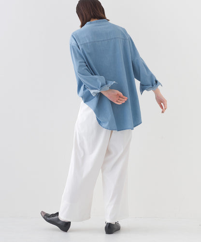 【OMNES】リップストップワイドタックパンツ【253W427OMN044】