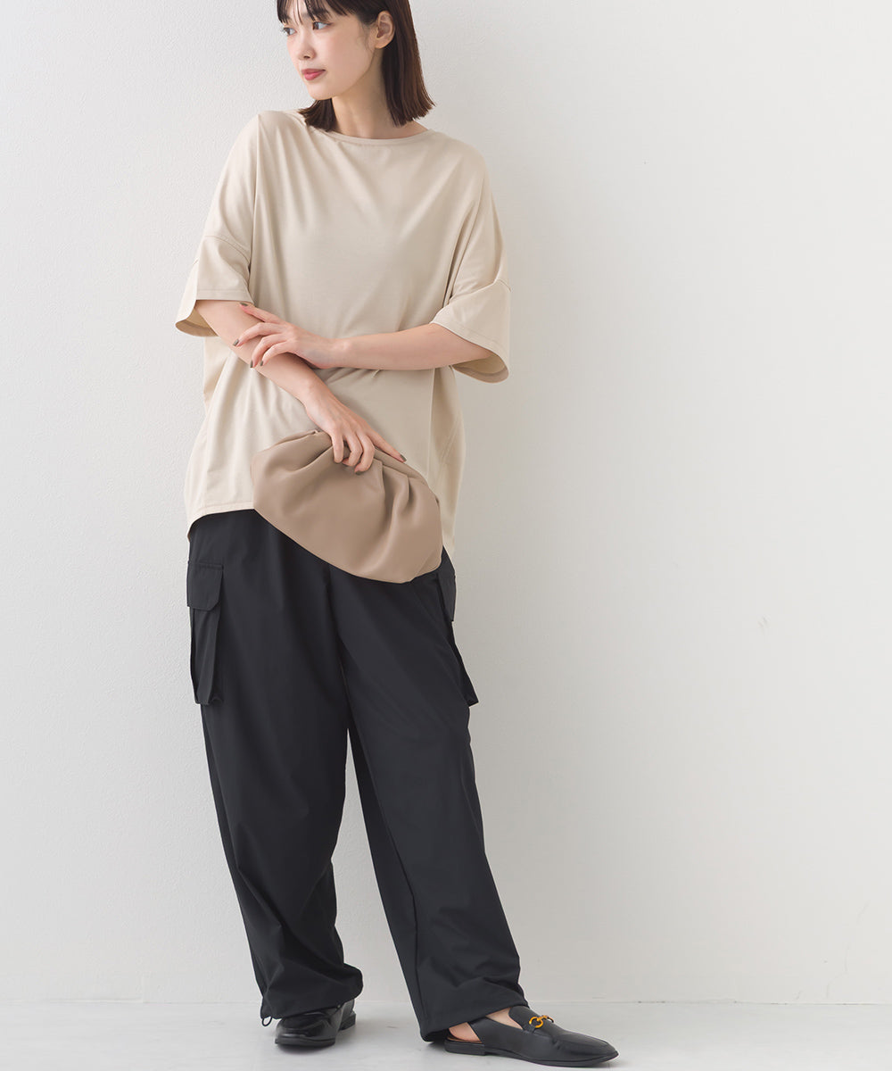 【OMNES】リップストップ裾ドロストカーゴワークパンツ【253W427OMN045】