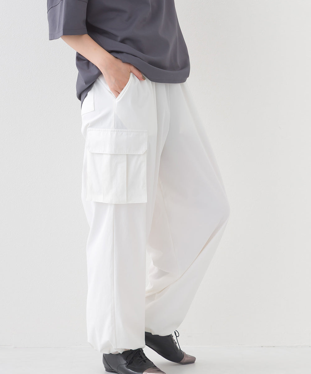 【OMNES】リップストップ裾ドロストカーゴワークパンツ【253W427OMN045】