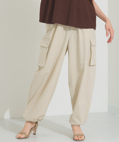 【OMNES】リップストップ裾ドロストカーゴワークパンツ【253W427OMN045】