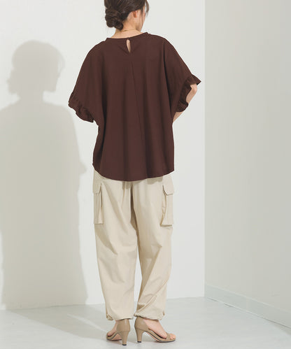 【OMNES】リップストップ裾ドロストカーゴワークパンツ【253W427OMN045】