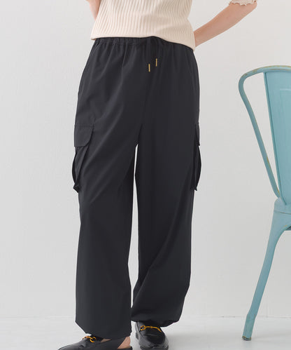 【OMNES】リップストップ裾ドロストカーゴワークパンツ【253W427OMN045】