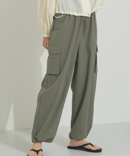 【OMNES】リップストップ裾ドロストカーゴワークパンツ【253W427OMN045】