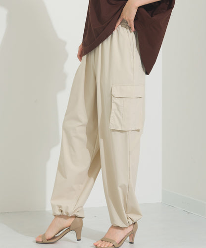 【OMNES】リップストップ裾ドロストカーゴワークパンツ【253W427OMN045】