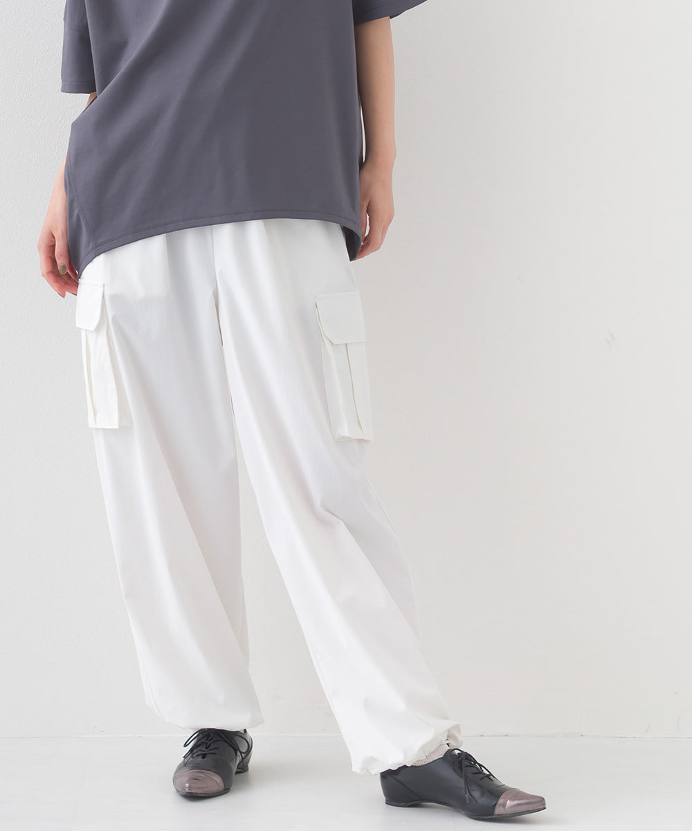 【OMNES】リップストップ裾ドロストカーゴワークパンツ【253W427OMN045】