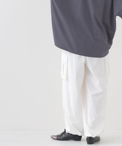 【OMNES】リップストップ裾ドロストカーゴワークパンツ【253W427OMN045】