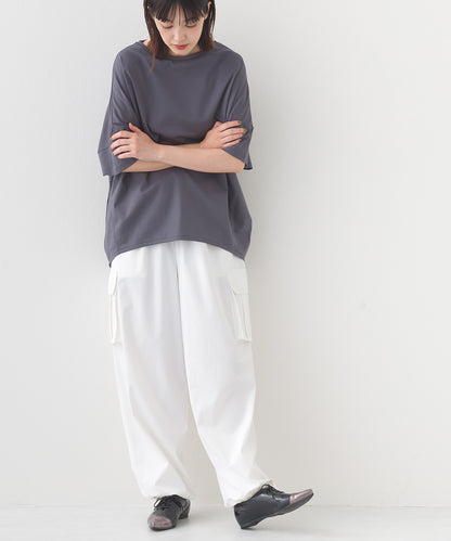 【OMNES】リップストップ裾ドロストカーゴワークパンツ【253W427OMN045】