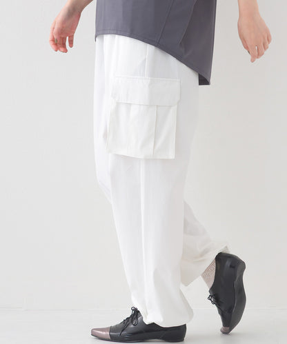 【OMNES】リップストップ裾ドロストカーゴワークパンツ【253W427OMN045】