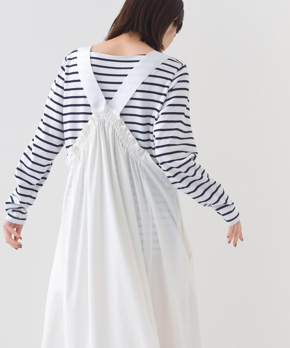 【OMNES】コットン長袖ボーダーTシャツ【253W427OMN048】