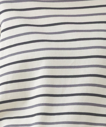 【OMNES】キッズ コットン長袖ボーダーTシャツ【253K427OMN049】